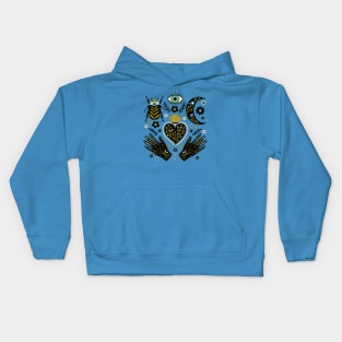 Magical Floral Talismans Art Kids Hoodie